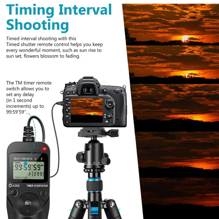 Aputure AP-TR3N LCD Timer Remote Cord for Nikon D5100���D3100, D7000, D5000, D90 - free shipping - PMC TechLife - Order now!
