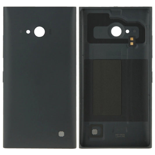 Solid Color Plastic Battery  Back Cover for Nokia Lumia 730(Black) - Back Cover by PMC Jewellery | Online Shopping South Africa | PMC Jewellery