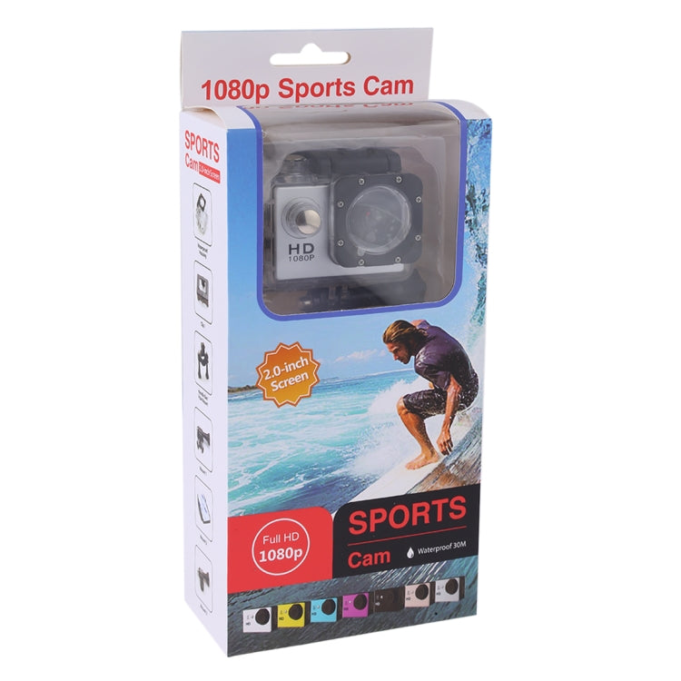 SJ4000 Full HD 1080P 2.0 inch LCD Sports Camcorder DV with Waterproof Case, Generalplus 6624, 30m Depth Waterproof(White) - Other Camera by PMC Jewellery | Online Shopping South Africa | PMC Jewellery | Buy Now Pay Later Mobicred