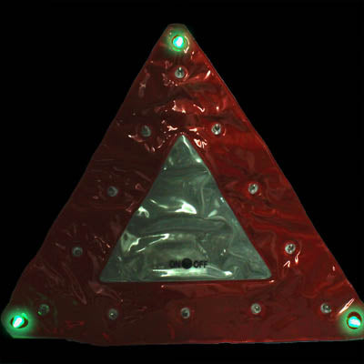 15 LED Triangle Emergency Car Warning Safety Traffic Sign Red(Red) - Warning Lights by PMC Jewellery | Online Shopping South Africa | PMC Jewellery | Buy Now Pay Later Mobicred