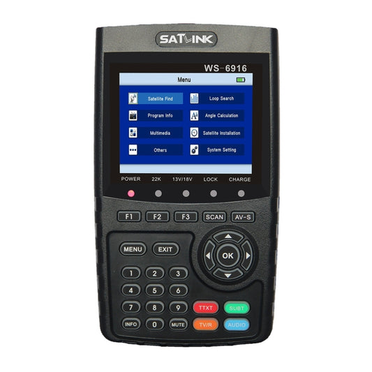 SATLINK WS6916 Digital Satellite Signal Finder Meter, 3.5 inch TFT LCD Screen, Support DVB-S / S2, MPEG-2 / MPEG-4(US Plug) - Satellite Finder by PMC Jewellery | Online Shopping South Africa | PMC Jewellery | Buy Now Pay Later Mobicred