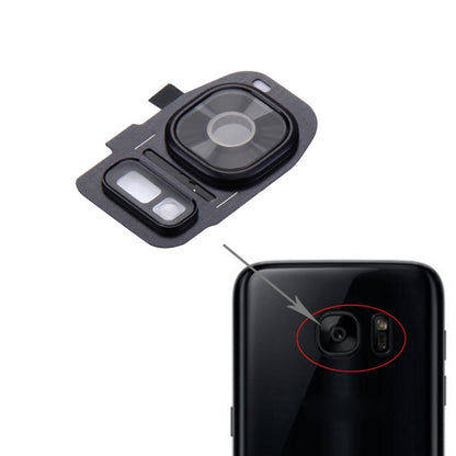 For Galaxy S7 / G930 10pcs Rear Camera Lens Cover + Flashlight Bracker (Black) - Camera by PMC Jewellery | Online Shopping South Africa | PMC Jewellery | Buy Now Pay Later Mobicred