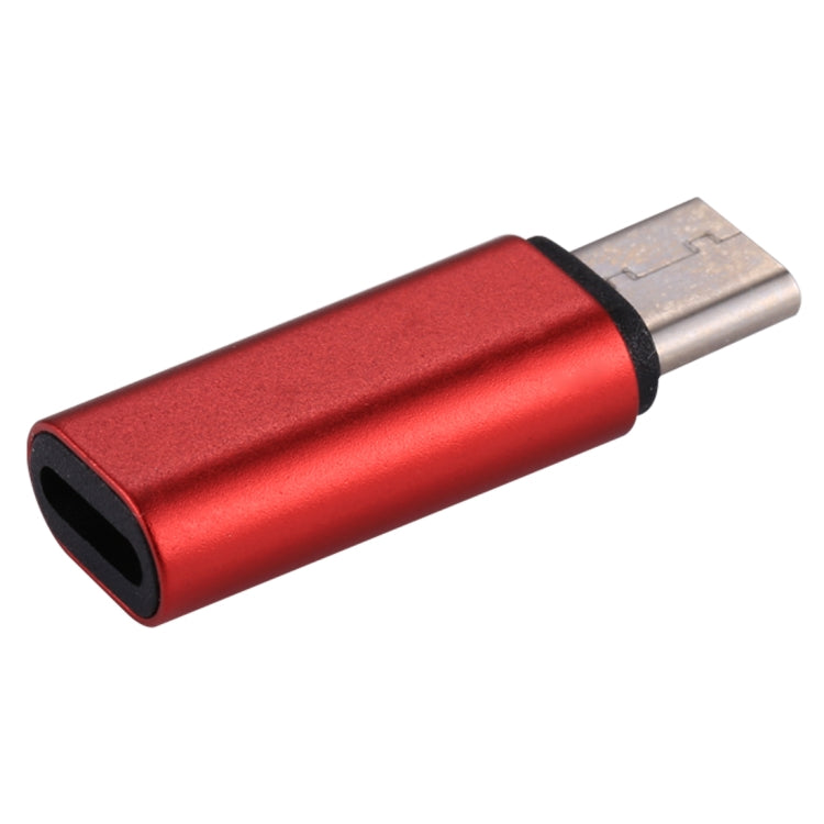 8 Pin Female to USB-C / Type-C Male Metal Shell Adapter(Red) - Converter & Adapter by PMC Jewellery | Online Shopping South Africa | PMC Jewellery | Buy Now Pay Later Mobicred