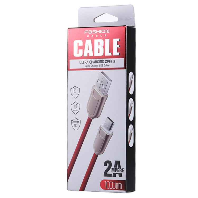 1m 2A USB-C / Type-C to USB 2.0 Data Sync Quick Charger Cable(Red) - USB-C & Type-C Cable by PMC TechLife | Online Shopping South Africa | PMC TechLife | Buy Now Pay Later Mobicred