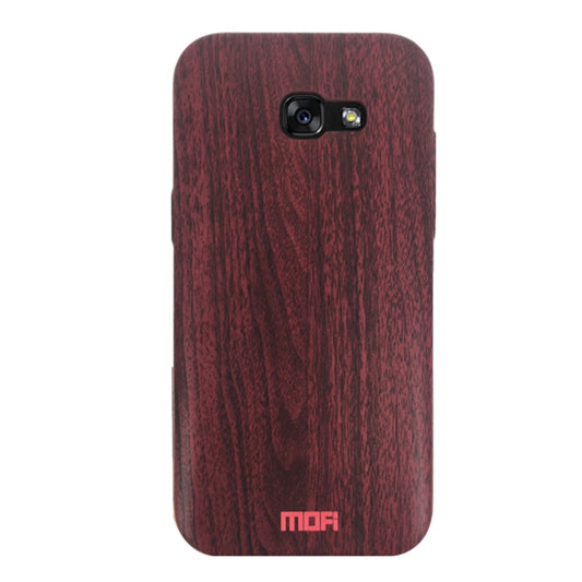 MOFI for Galaxy A3 (2017) Wood Texture TPU Protective Back Cover Case(Red) - Galaxy Phone Cases by MOFI | Online Shopping South Africa | PMC Jewellery | Buy Now Pay Later Mobicred