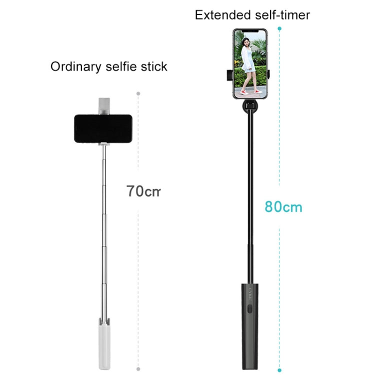 CYKE P9 Universal Stretchable Hidden One-piece Wireless Bluetooth Selfie Stick(Pink) - Selfie Sticks by CYKE | Online Shopping South Africa | PMC Jewellery | Buy Now Pay Later Mobicred