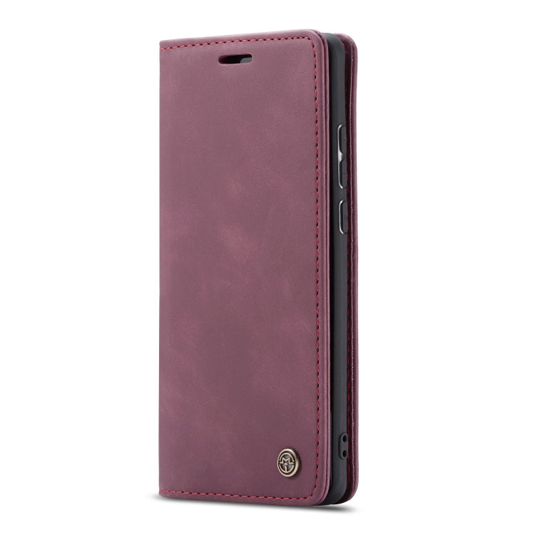 CaseMe-013 Multifunctional Retro Frosted Horizontal Flip Leather Case for Galaxy A70, with Card Slot & Holder & Zipper Wallet & Photo Frame(Wine Red) - Galaxy Phone Cases by CaseMe | Online Shopping South Africa | PMC Jewellery | Buy Now Pay Later Mobicred