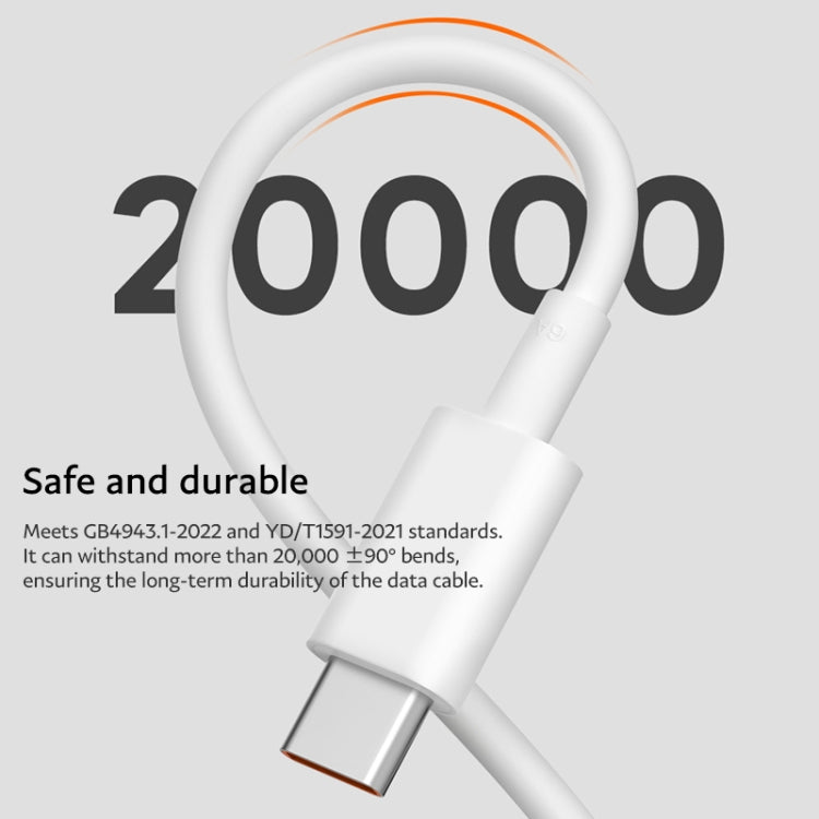 Original Xiaomi 6A USB-C / Type-C to USB-C / Type-C Fast Charging Data Cable, Length: 1m - USB-C & Type-C Cable by Xiaomi | Online Shopping South Africa | PMC TechLife | Buy Now Pay Later Mobicred