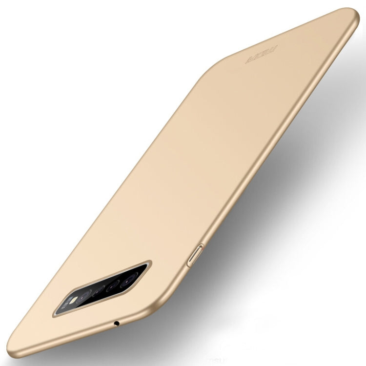 MOFI Frosted PC Ultra-thin Full Coverage Case for Galaxy S10 Plus (Gold) - Galaxy Phone Cases by MOFI | Online Shopping South Africa | PMC Jewellery