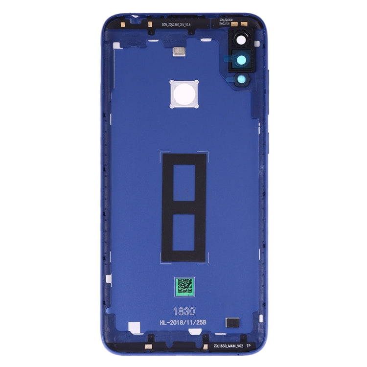 Battery Back Cover with Camera Lens for Asus Zenfone Max M2 ZB633KL ZB632KL(Blue) - Back Cover by PMC Jewellery | Online Shopping South Africa | PMC Jewellery | Buy Now Pay Later Mobicred
