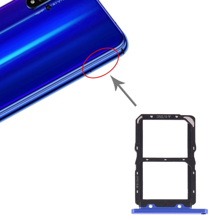 SIM Card Tray + SIM Card Tray for Huawei Honor 20 (Blue) - Card Socket by PMC Jewellery | Online Shopping South Africa | PMC Jewellery