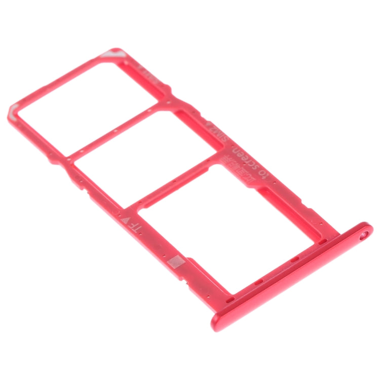 SIM Card Tray + SIM Card Tray + Micro SD Card Tray for Huawei Y7 (2019) / Y7 Pro (2019) / Y7 Prime (2019) (Red) - Card Socket by PMC Jewellery | Online Shopping South Africa | PMC Jewellery