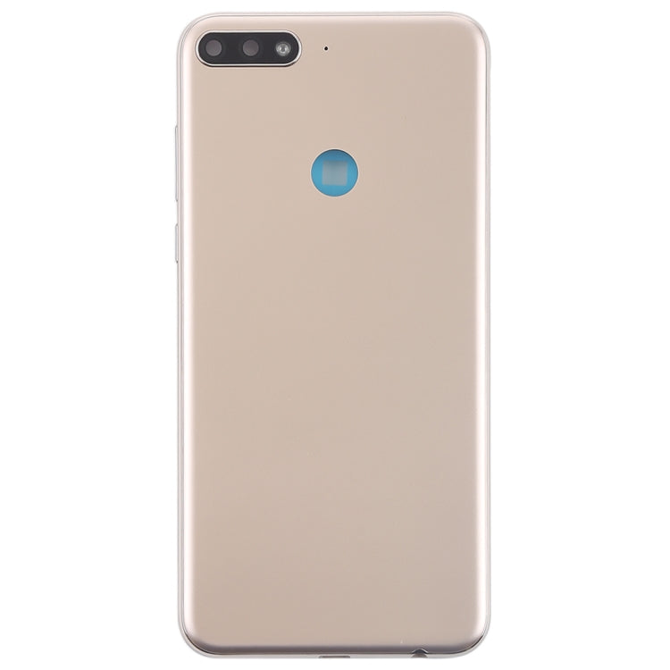 Back Cover with Side Keys for Huawei Y7 (2018)(Gold) - Back Cover by PMC Jewellery | Online Shopping South Africa | PMC Jewellery | Buy Now Pay Later Mobicred