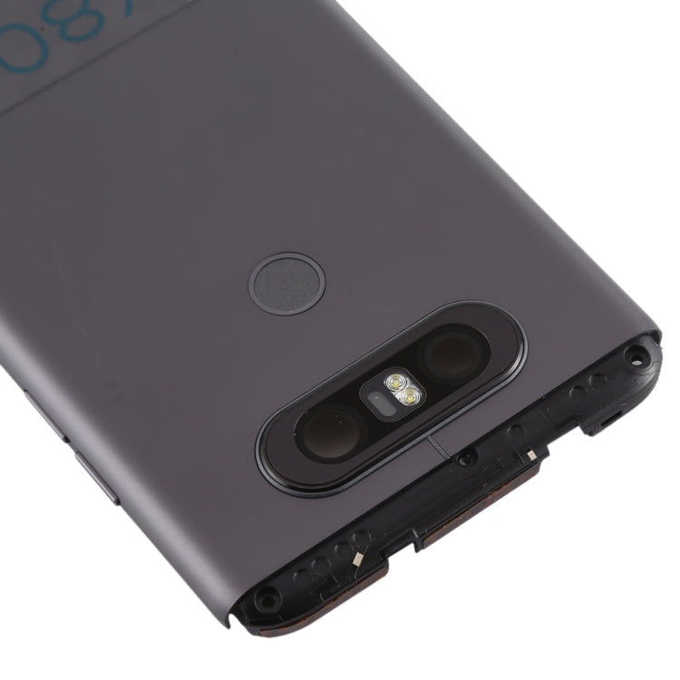 Battery Back Cover with Camera Lens & Fingerprint Sensor for LG V20 Mini(Grey) - For LG by PMC Jewellery | Online Shopping South Africa | PMC Jewellery | Buy Now Pay Later Mobicred