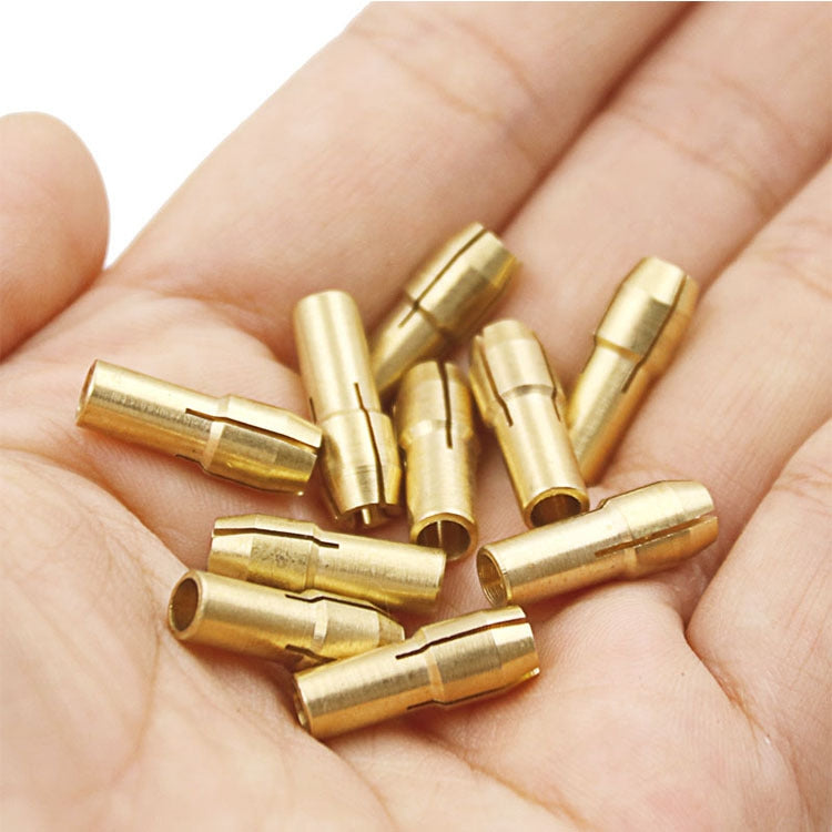 10 PCS Three-claw Copper Clamp Nut for Electric Mill Fittings���Bore diameter: 1.8mm - Hex Key & Spanner by PMC TechLife | Online Shopping South Africa | PMC TechLife | Buy Now Pay Later Mobicred