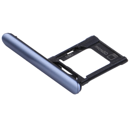 SIM / Micro SD Card Tray, Double Tray for Sony Xperia XZ1(Blue) - Card Tray by PMC Jewellery | Online Shopping South Africa | PMC Jewellery | Buy Now Pay Later Mobicred