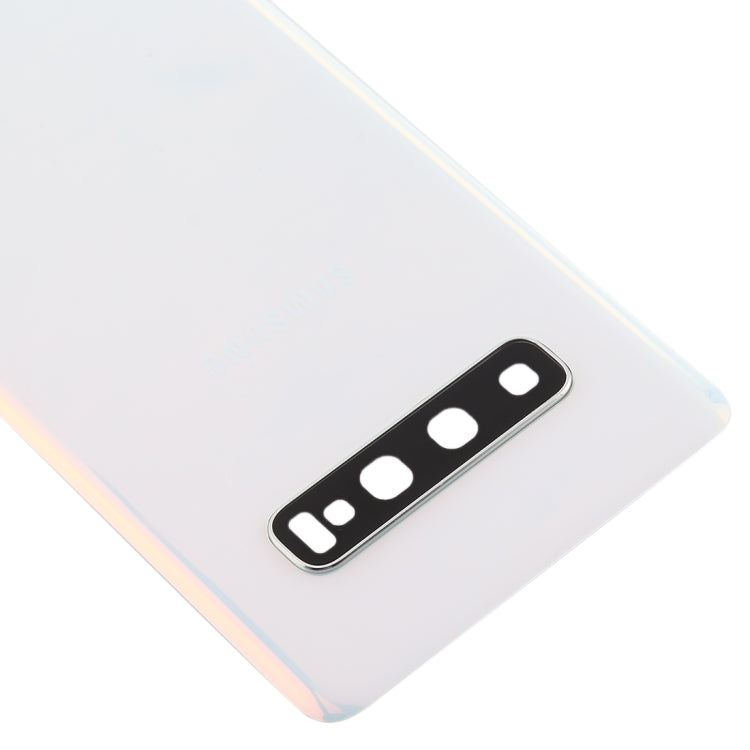 For Galaxy S10 Battery Back Cover with Camera Lens (White) - free shipping - PMc TechLife - Order now!