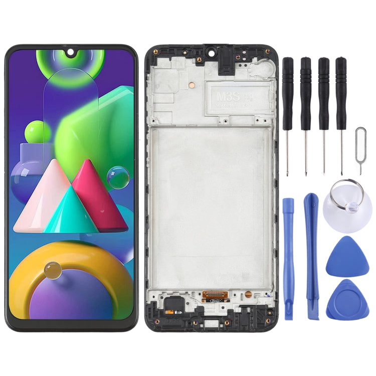 6.36 inch OLED LCD Screen for Samsung Galaxy M21 SM-M215 Digitizer Full Assembly with Frame (Black) - free shipping - PMc TechLife - Order now!