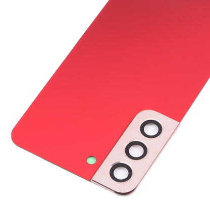 For Samsung Galaxy S22 5G SM-S901B Battery Back Cover with Camera Lens Cover (Red) - Back Cover by PMC Jewellery | Online Shopping South Africa | PMC Jewellery | Buy Now Pay Later Mobicred