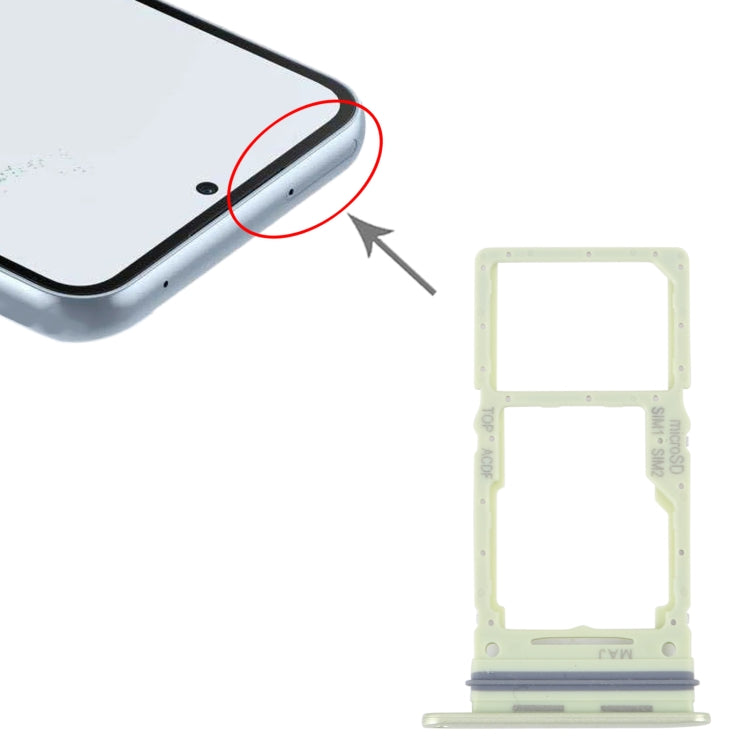 For Samsung Galaxy A34 SM-A346 Original SIM Card Tray + SIM / Micro SD Card Tray (Green) - free shipping - PMc TechLife - Order now!
