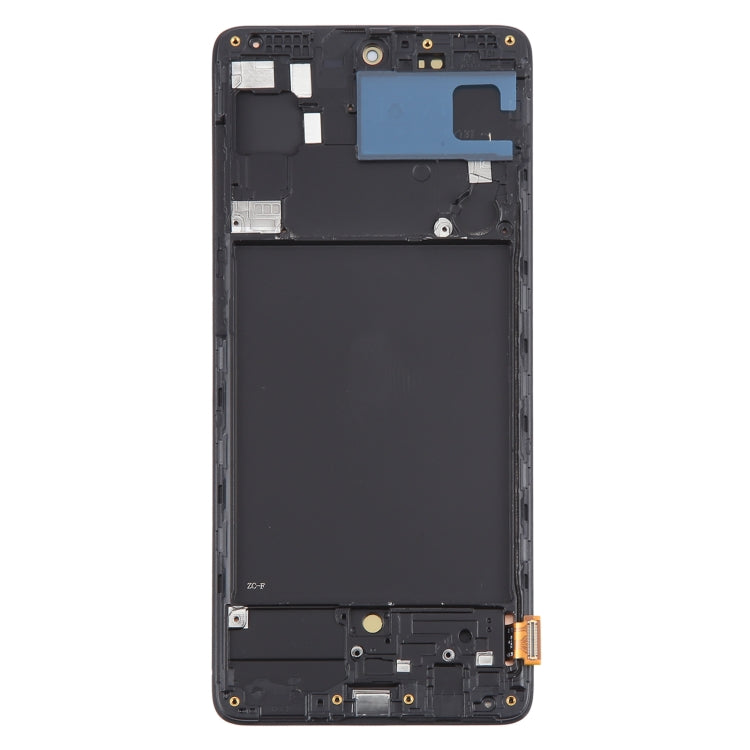 For Samsung Galaxy A71 4G SM-A715F 6.43 inch OLED LCD Screen Digitizer Full Assembly with Frame (Black) - LCD Screen by PMC Jewellery | Online Shopping South Africa | PMC Jewellery | Buy Now Pay Later Mobicred