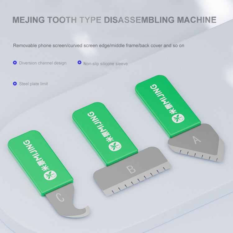 Mijing ABC Multipurpose Tooth-Type Professional LCD Screen Dismantling Tool Set - Crowbar by MIJING | Online Shopping South Africa | PMC Jewellery | Buy Now Pay Later Mobicred