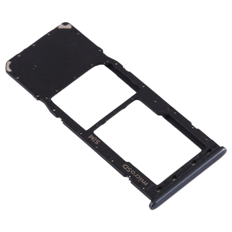 For Galaxy A20 A30 A50 SIM Card Tray + Micro SD Card Tray (Black) - Card Socket by PMC Jewellery | Online Shopping South Africa | PMC Jewellery | Buy Now Pay Later Mobicred