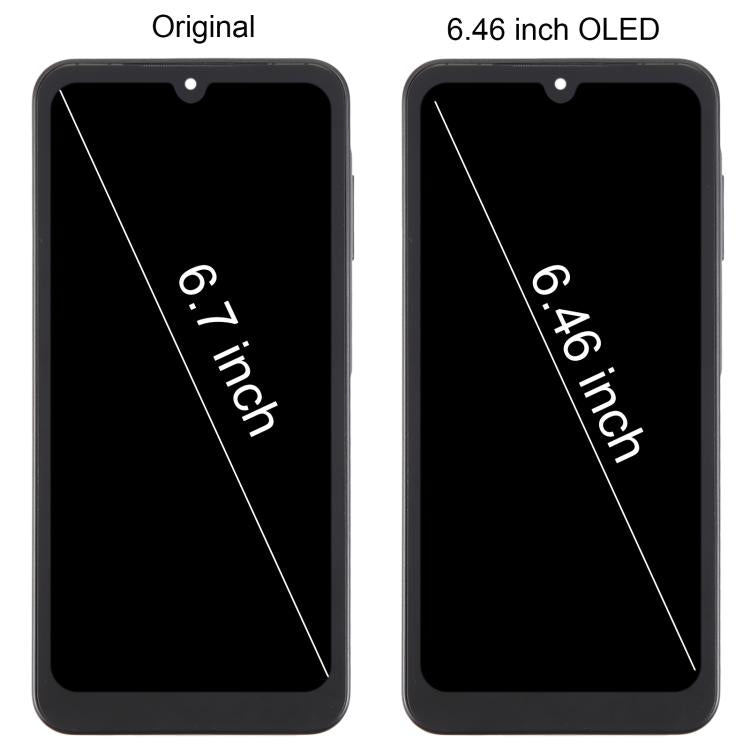 For Samsung Galaxy A26 SM-A266B 6.46 inch OLED LCD Screen Digitizer Full Assembly with Frame (Pink) - free shipping - PMc TechLife - Order now!