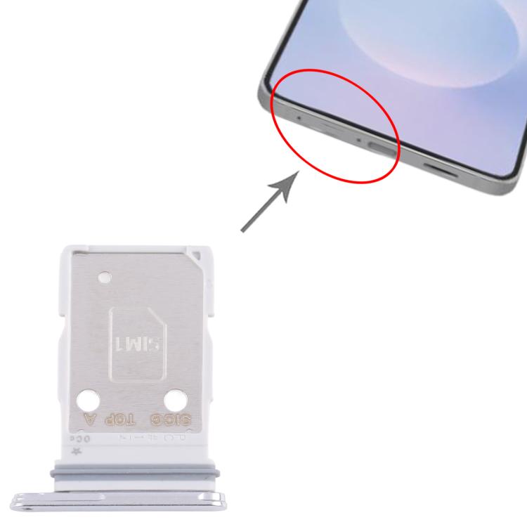 For Samsung Galaxy S25 Edge SIM Card Tray + SIM Card Tray (Silver) - free shipping - PMC TechLife - Order now!