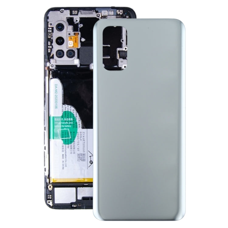 For OPPO Realme Q2 Battery Back Cover (Silver) - Back Cover by PMC Jewellery | Online Shopping South Africa | PMC Jewellery | Buy Now Pay Later Mobicred