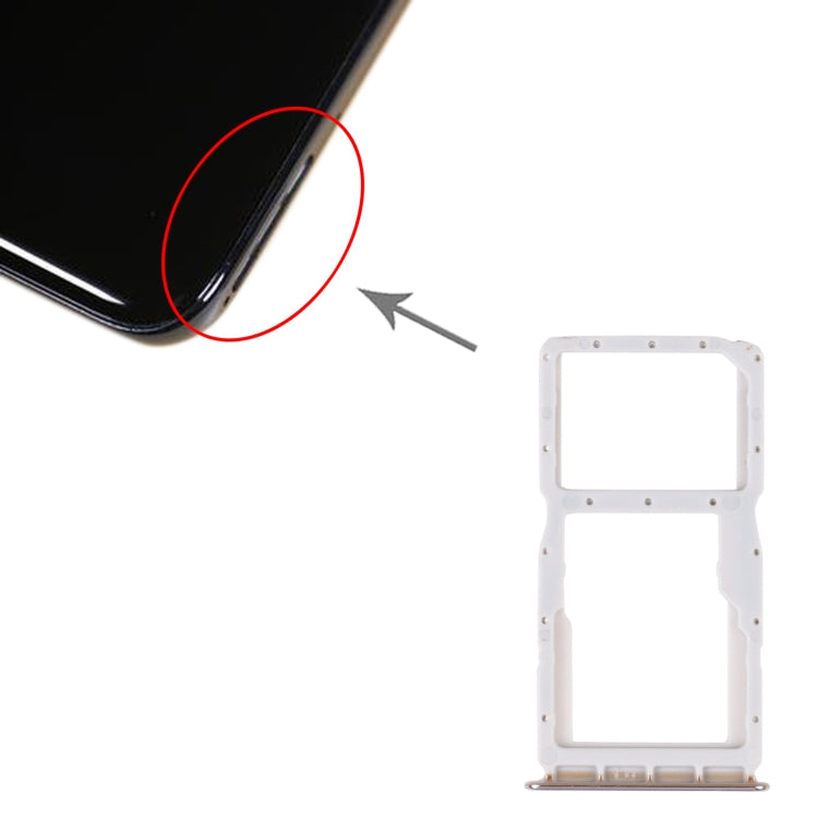 SIM Card Tray + SIM Card Tray / Micro SD Card Tray for Huawei Nova 4e(Silver) - Card Socket by PMc TechLife | Online Shopping South Africa | PMc TechLife | Buy Now Pay Later Mobicred