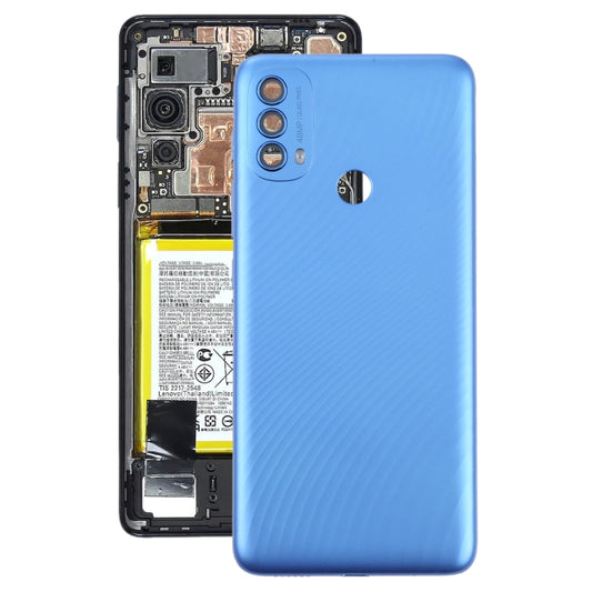 Original Battery Back Cover for Motorola Moto E40 / E30(Blue) - Back Cover by PMC Jewellery | Online Shopping South Africa | PMC Jewellery | Buy Now Pay Later Mobicred