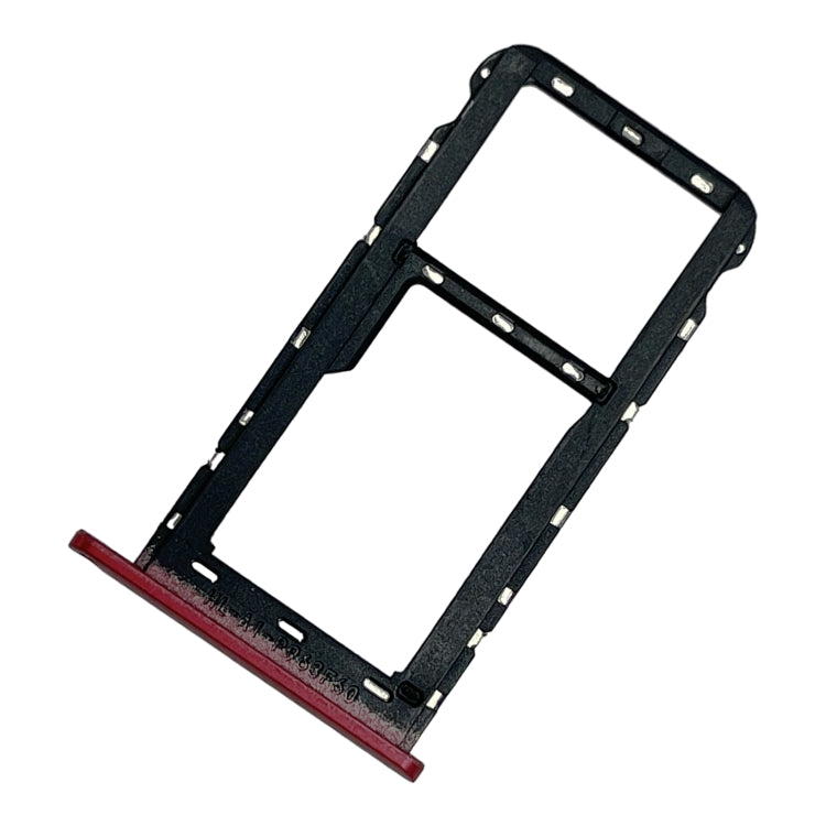 SIM Card Tray + Micro SD Card Tray for ZTE Blade A51 (Red) - For ZTE by PMC Jewellery | Online Shopping South Africa | PMC Jewellery