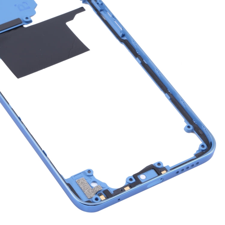 Original Middle Frame Bezel Plate for Xiaomi Poco M4 Pro 4G MZB0B5VIN(Blue) - Frame Bezel Plate by PMC Jewellery | Online Shopping South Africa | PMC Jewellery | Buy Now Pay Later Mobicred