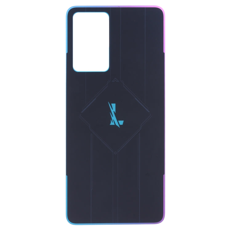 For OPPO Reno7 Pro 5G Glass Battery Back Cover (Colorful Black) - Back Cover by PMC Jewellery | Online Shopping South Africa | PMC Jewellery | Buy Now Pay Later Mobicred
