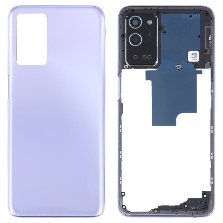 For OPPO A56 5G Battery Back Cover with Middle Frame (Purple) - Back Cover by PMC Jewellery | Online Shopping South Africa | PMC Jewellery | Buy Now Pay Later Mobicred