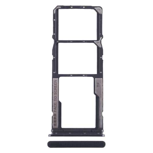 For Xiaomi Redmi Note 12s SIM Card Tray + SIM Card Tray + Micro SD Card Tray (Black) - Card Tray by PMC Jewellery | Online Shopping South Africa | PMC Jewellery