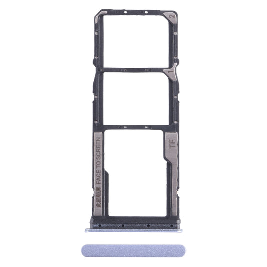 For Xiaomi Redmi 13C SIM Card Tray + SIM Card Tray + Micro SD Card Tray (Purple) - Card Tray by PMC Jewellery | Online Shopping South Africa | PMC Jewellery