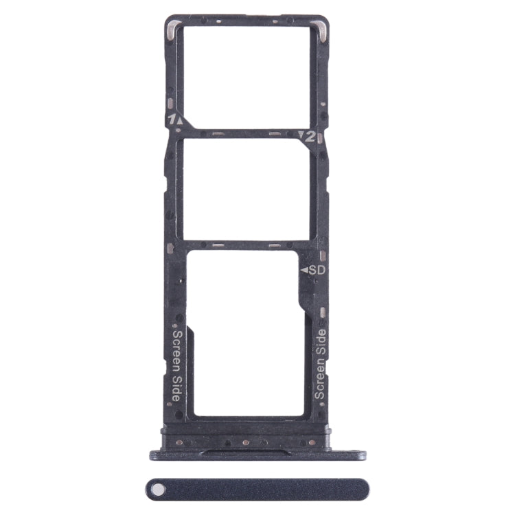 For Tecno Spark Go 2023 BF7n SIM Card Tray + SIM Card Tray + Micro SD Card Tray (Black) - Card Tray by PMC Jewellery | Online Shopping South Africa | PMC Jewellery