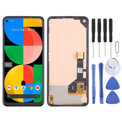 For Google Pixel 5a 5G G1F8F G4S1M TFT LCD Screen with Digitizer Full Assembly, Not Supporting Fingerprint Identification (Black) - LCD Screen by PMC Jewellery | Online Shopping South Africa | PMC Jewellery