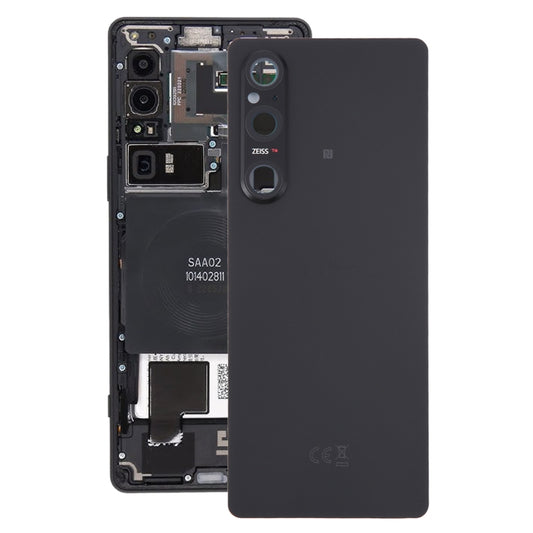 For Sony Xperia 1 V Original Battery Back Cover with Camera Lens Cover(Black) - Back Cover by PMC Jewellery | Online Shopping South Africa | PMC Jewellery