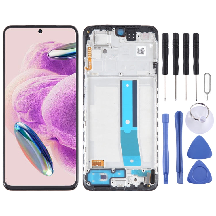 For Xiaomi Redmi Note 12S OLED Material LCD Screen Digitizer Full Assembly with Frame - LCD Screen by PMC Jewellery | Online Shopping South Africa | PMC Jewellery