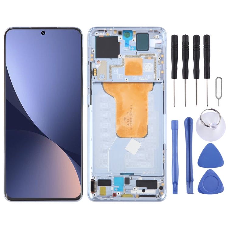 For Xiaomi 12 Original AMOLED Material LCD Screen Digitizer Full Assembly with Frame (Blue) - LCD Screen by PMC Jewellery | Online Shopping South Africa | PMC Jewellery