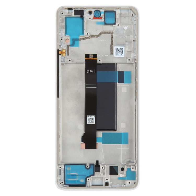 For Xiaomi Redmi Note 13 Pro 5G Original AMOLED Material LCD Screen Digitizer Full Assembly with Frame (White) - LCD Screen by PMC Jewellery | Online Shopping South Africa | PMC Jewellery