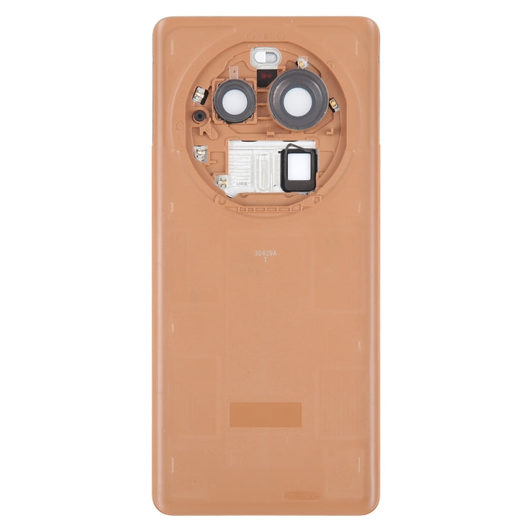 For OPPO Find X6 Pro Original Battery Back Cover with Camera Lens Cover(Brown) - Back Cover by PMC Jewellery | Online Shopping South Africa | PMC Jewellery