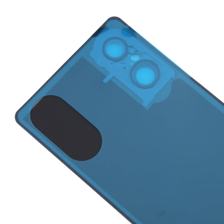 For Sony Xperia 5 V Battery Back Cover with Camera Lens Cover(Blue) - Back Cover by PMC Jewellery | Online Shopping South Africa | PMC Jewellery | Buy Now Pay Later Mobicred