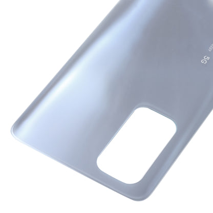 For Xiaomi Redmi K30S Glass Battery Back Cover(Silver) - Back Cover by PMC Jewellery | Online Shopping South Africa | PMC Jewellery | Buy Now Pay Later Mobicred