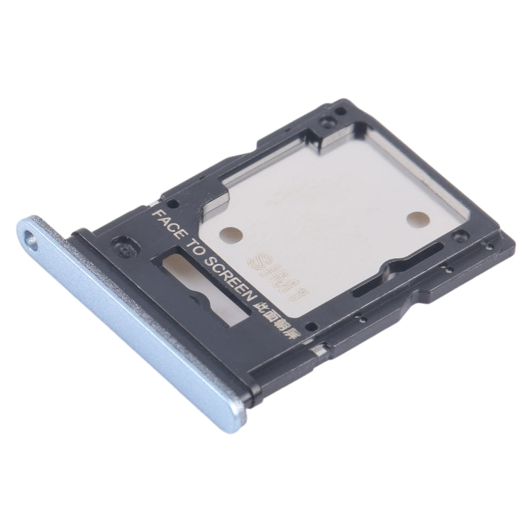 For Xiaomi Redmi 13 4G Original SIM Card Tray + SIM / Micro SD Card Tray (Blue) - Card Tray by PMC Jewellery | Online Shopping South Africa | PMC Jewellery | Buy Now Pay Later Mobicred