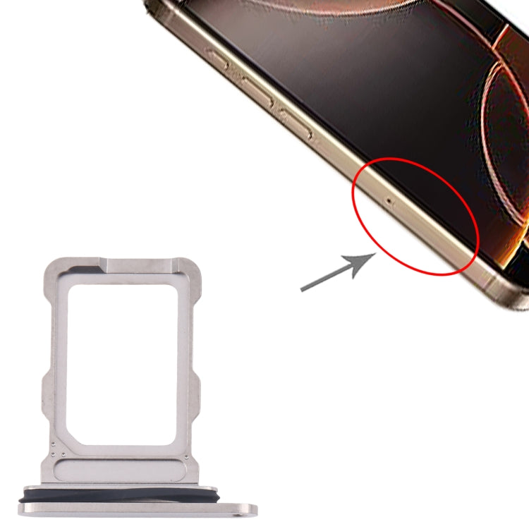 For iPhone 16 Pro SIM Card Tray (Titanium Color) -  by PMC Jewellery | Online Shopping South Africa | PMC Jewellery | Buy Now Pay Later Mobicred