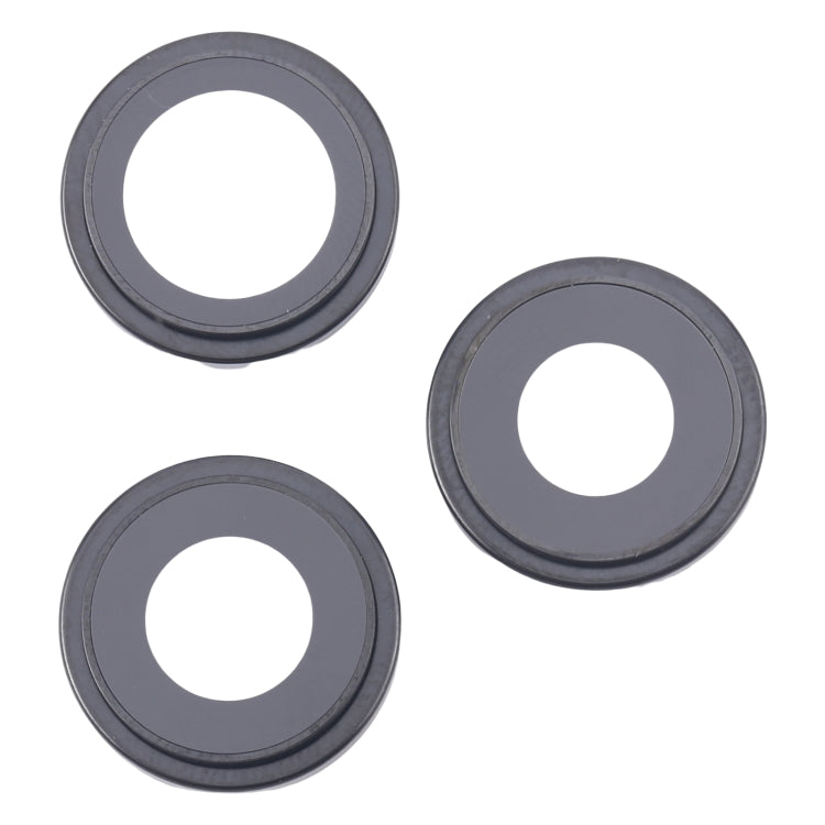 For iPhone 16 Pro 3pcs/Set Camera Lens Cover (Black) - Camera Series by PMC Jewellery | Online Shopping South Africa | PMC Jewellery | Buy Now Pay Later Mobicred